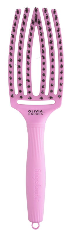 OLIVIA GARDEN Finger Brush Think Pink Tokyo kefa na vlasy masážna 6-radová stredná OLIVIA GARDEN Finger Brush Think Pink Tokyo kefa na vlasy masážna 6-radová stredná