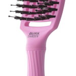 OLIVIA GARDEN Finger Brush Think Pink Tokyo kefa na vlasy masážna 6-radová stredná OLIVIA GARDEN Finger Brush Think Pink Tokyo kefa na vlasy masážna 6-radová stredná