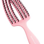 OLIVIA GARDEN Finger Brush Pink kefa masážna 6-radová kabelková veľkosť OLIVIA GARDEN Finger Brush Pink kefa masážna 6-radová kabelková veľkosť