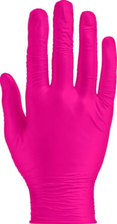 MaiMed nitrilové rukavice M 100 ks nepúdrované ružové